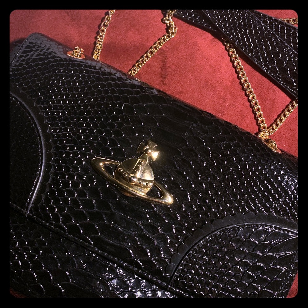 Vivienne Westwood snake shoulder bag purse